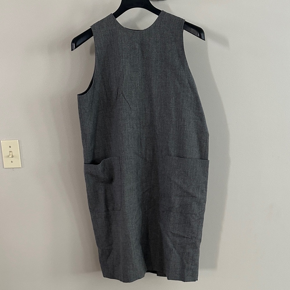Harve Benard Charcoal Wool Dress